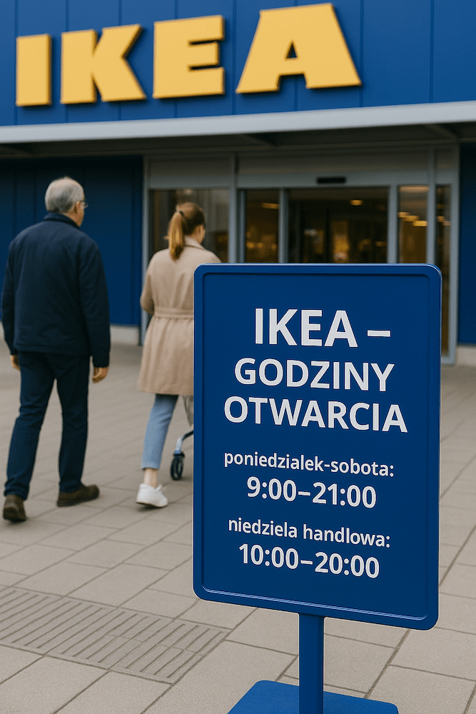 Ikea - godziny otwarcia sklepu w różne dni tygodnia Ikea - godziny otwarcia w tygodniu i niedziele handlowe