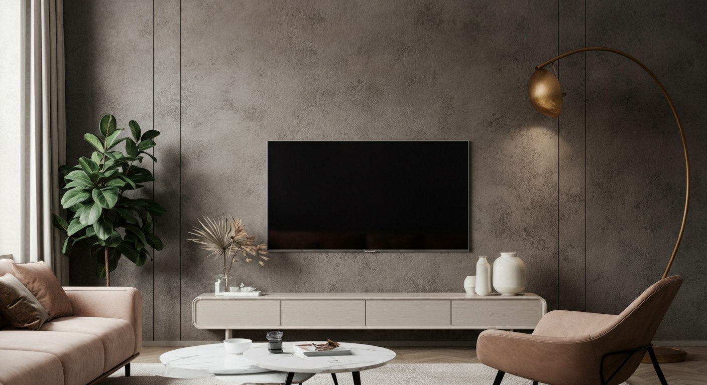 Ściana z TV w salonie – inspiracje i wskazówki aranżacyjne