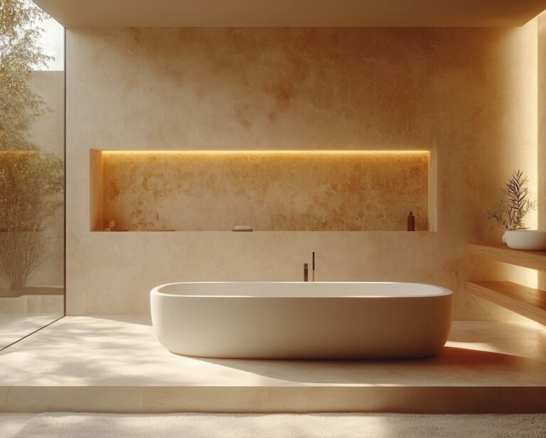 Podświetlany kamień na ścianie – sekret luksusowych wnętrz