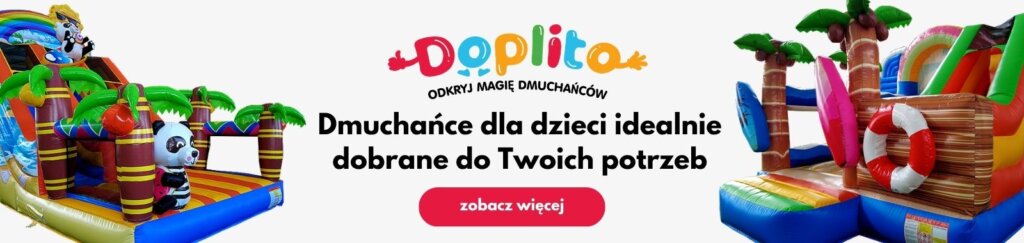 Dmuchane zjeżdżalnie Doplito