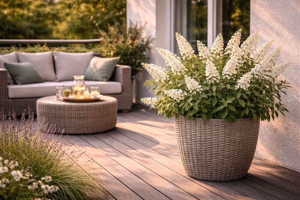 budleja na tarasie