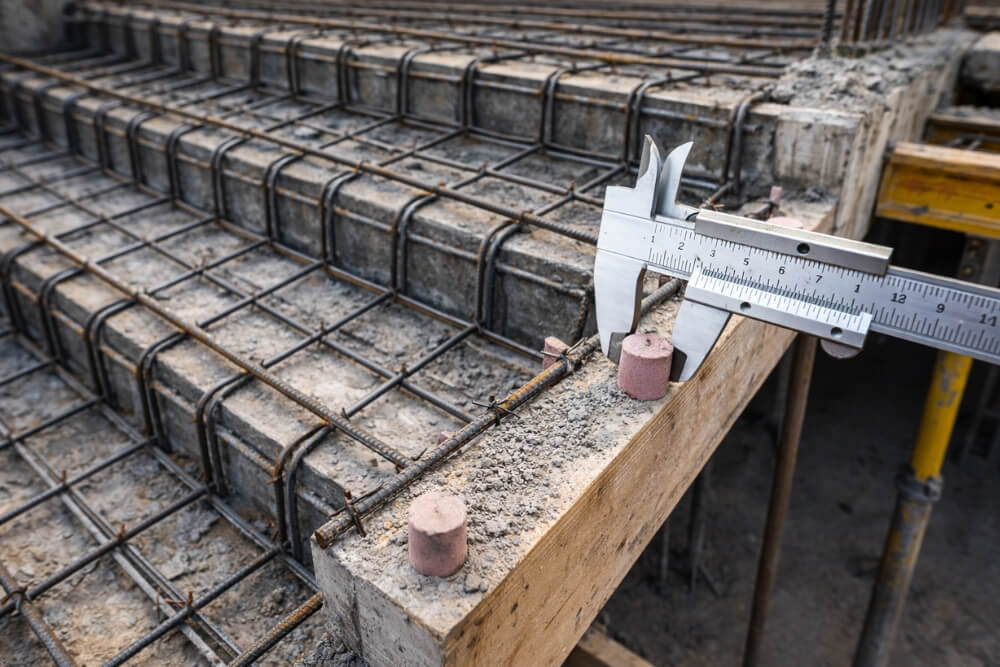 zbrojenie schodów z otuliną betonową