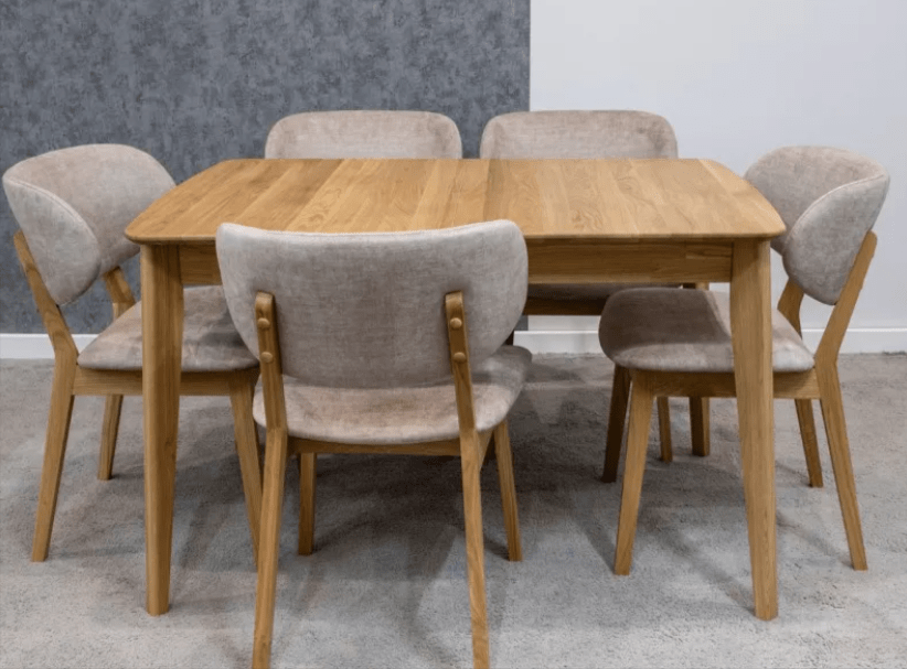 stół kwadratowy z dębu z krzesłami dębowy kwadratowy stół