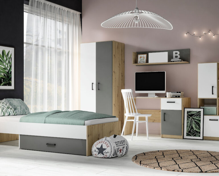 Trendy 2026 w meblach do pokoju nastolatka – funkcjonalność i styl w projektowaniu przestrzeni