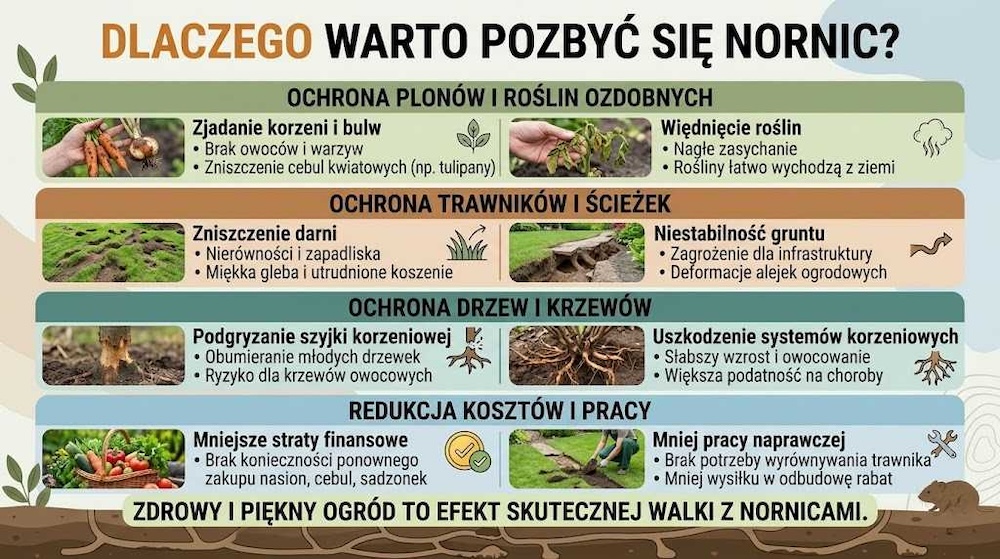 dlaczego warto niwelować nornice 