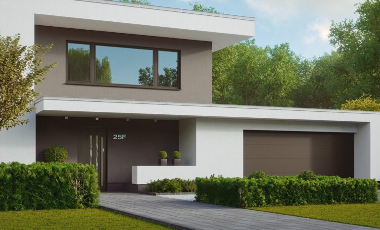Spójny design od podjazdu po salon. Łączymy bramy, drzwi i okna drewniano-aluminiowe w jeden styl