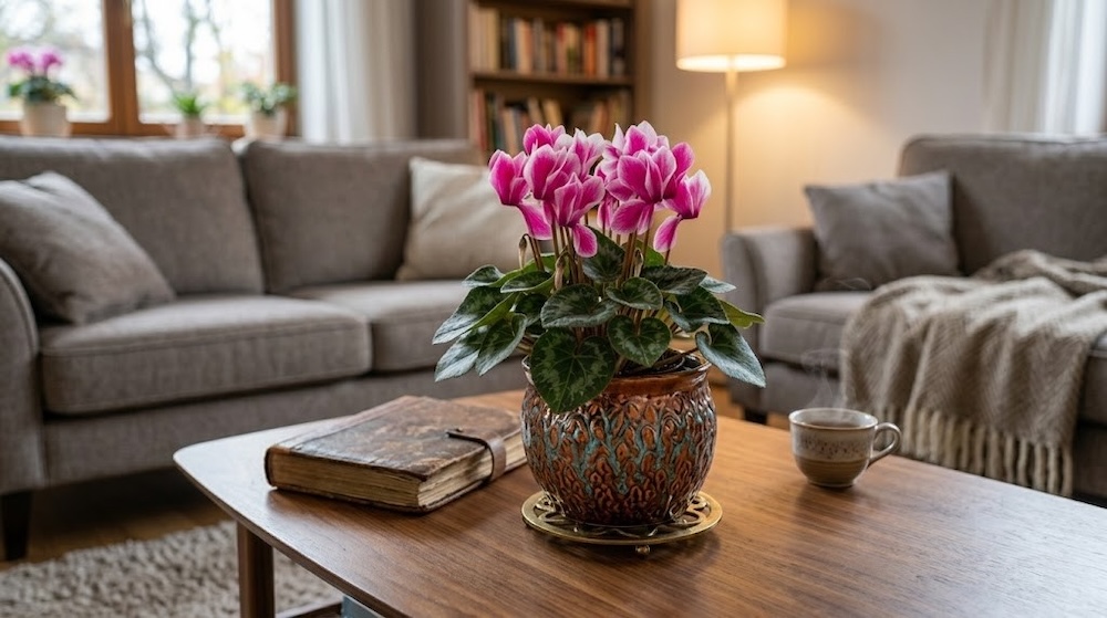 fiołek doniczkowy w domu 