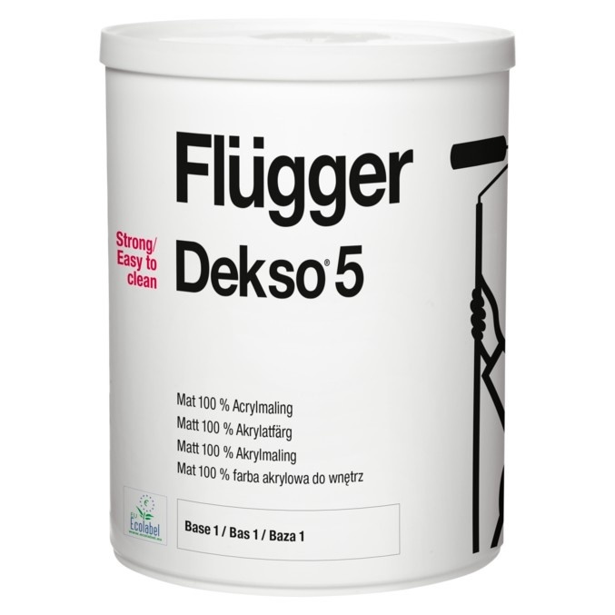 najlepsza farba do ścian zmywalna - Flugger Dekso 5 
