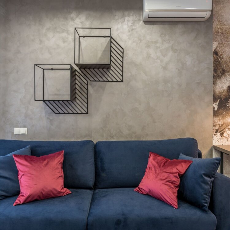 Beton dekoracyjny jako tło dla designu, sztuki i architektury wnętrza