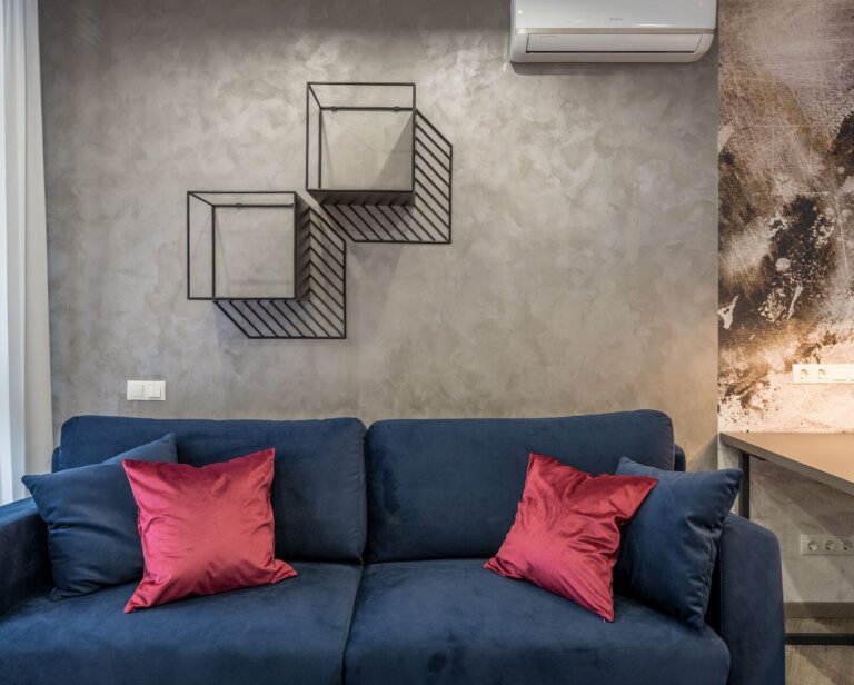 Beton dekoracyjny jako tło dla designu, sztuki i architektury wnętrza