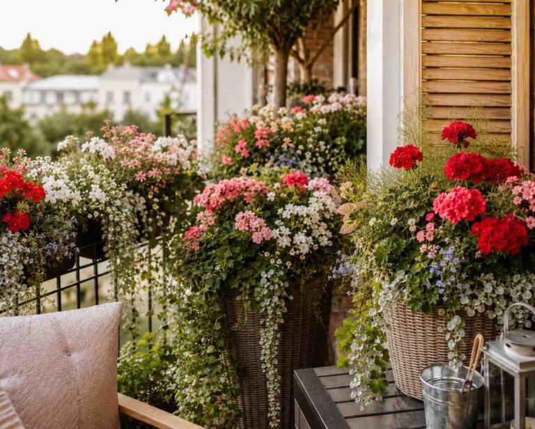 Kompozycje z pelargonii w donicach – 10 inspiracji i tworzenie krok po kroku