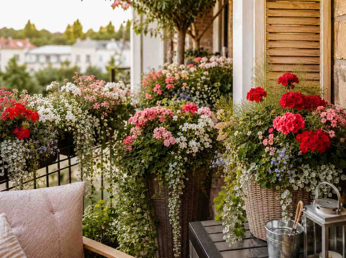 Kompozycje z pelargonii w donicach – 10 inspiracji i tworzenie krok po kroku