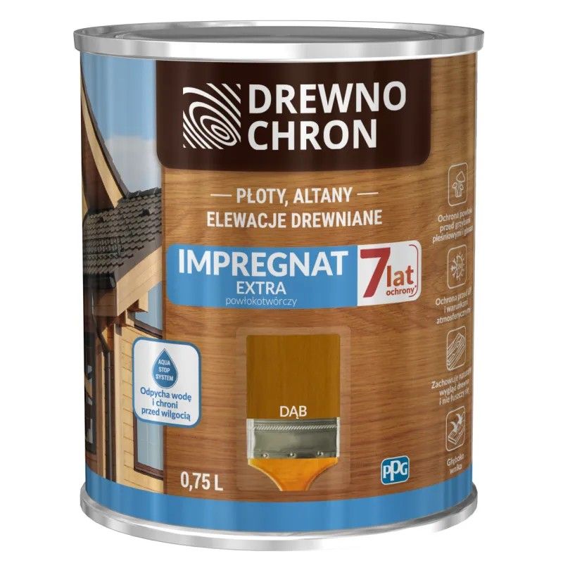 najlepsza farba do drewna na zewnątrz - Drewnochron Impregnat Extra