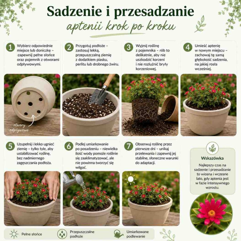 sadzenie-i-przesadzanie-aptenii jak przesadzać aptenię sercolistną