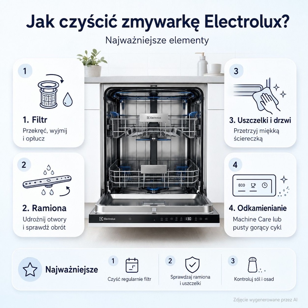 zmywarka electrolux - czyszczenie każdego elementu zmywarka electrolux - czyszczenie poszczególnych elementów